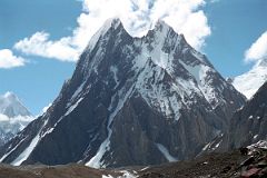 30 Mitre Peak With Gasherbrum VI Behind From Baltoro Glacier Between Goro II and Concordia